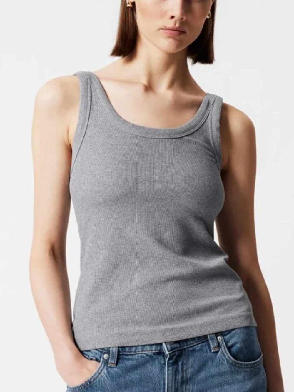 & Other Stories Ribbed Tank Top - Picture 2 of 2